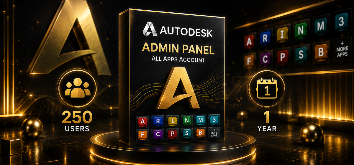 Autodesk All Apps Admin Panel 250 Users 1 Year - Autodesk Account - GLOBAL ✦ Seller: Tirni