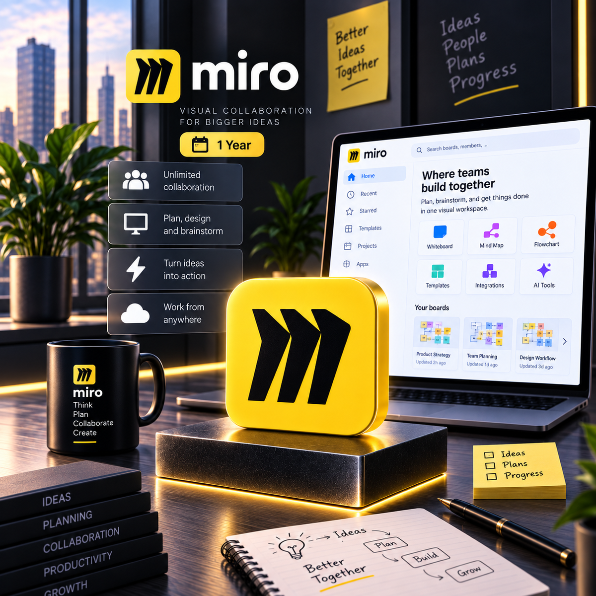 Miro 1 Year - Miro Key - GLOBAL ✦ Seller: Fello