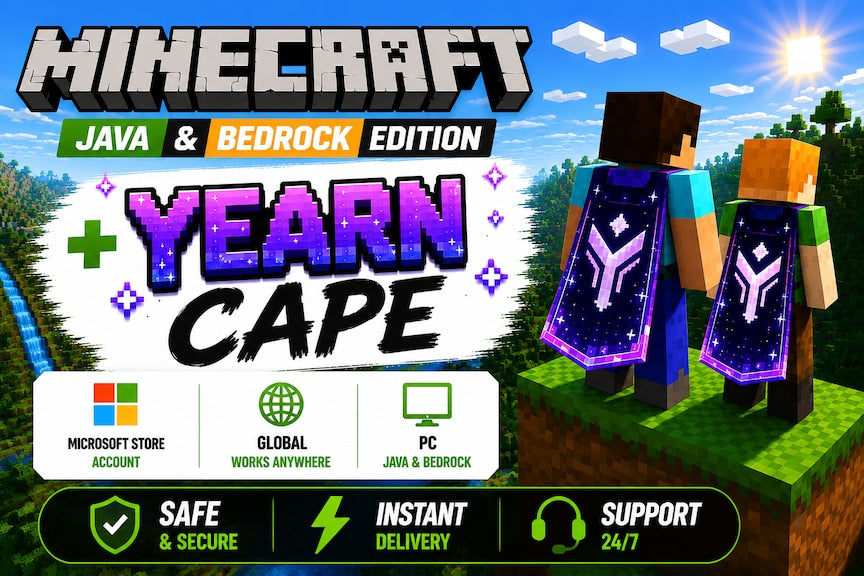Minecraft: Java & Bedrock Edition  + Vanilla Cape (PC) - Microsoft Store Account - GLOBAL