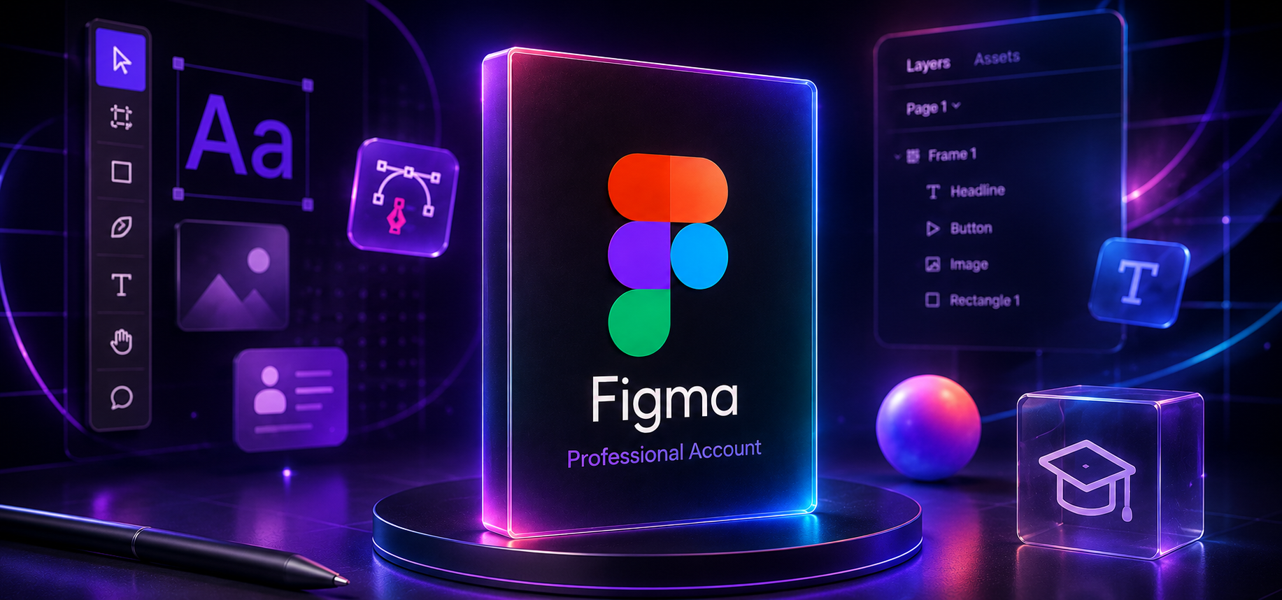 Figma Professional Education 1 Year - Figma Professional Account - GLOBAL