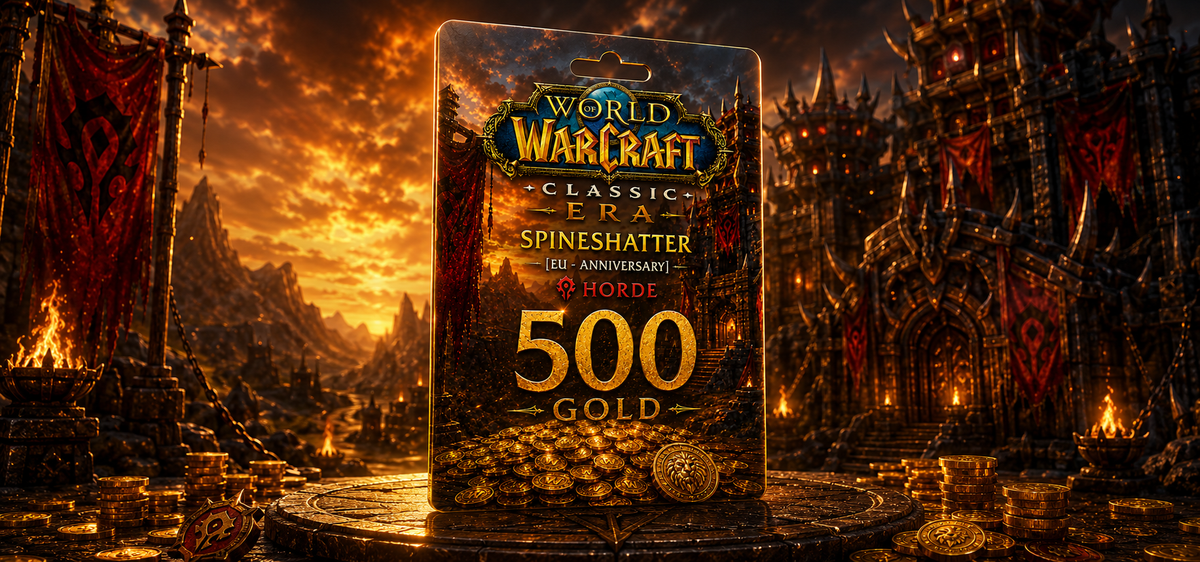 World of Warcraft Classic Era | Spineshatter [EU - Anniversary] - Horde 500 Gold - EU