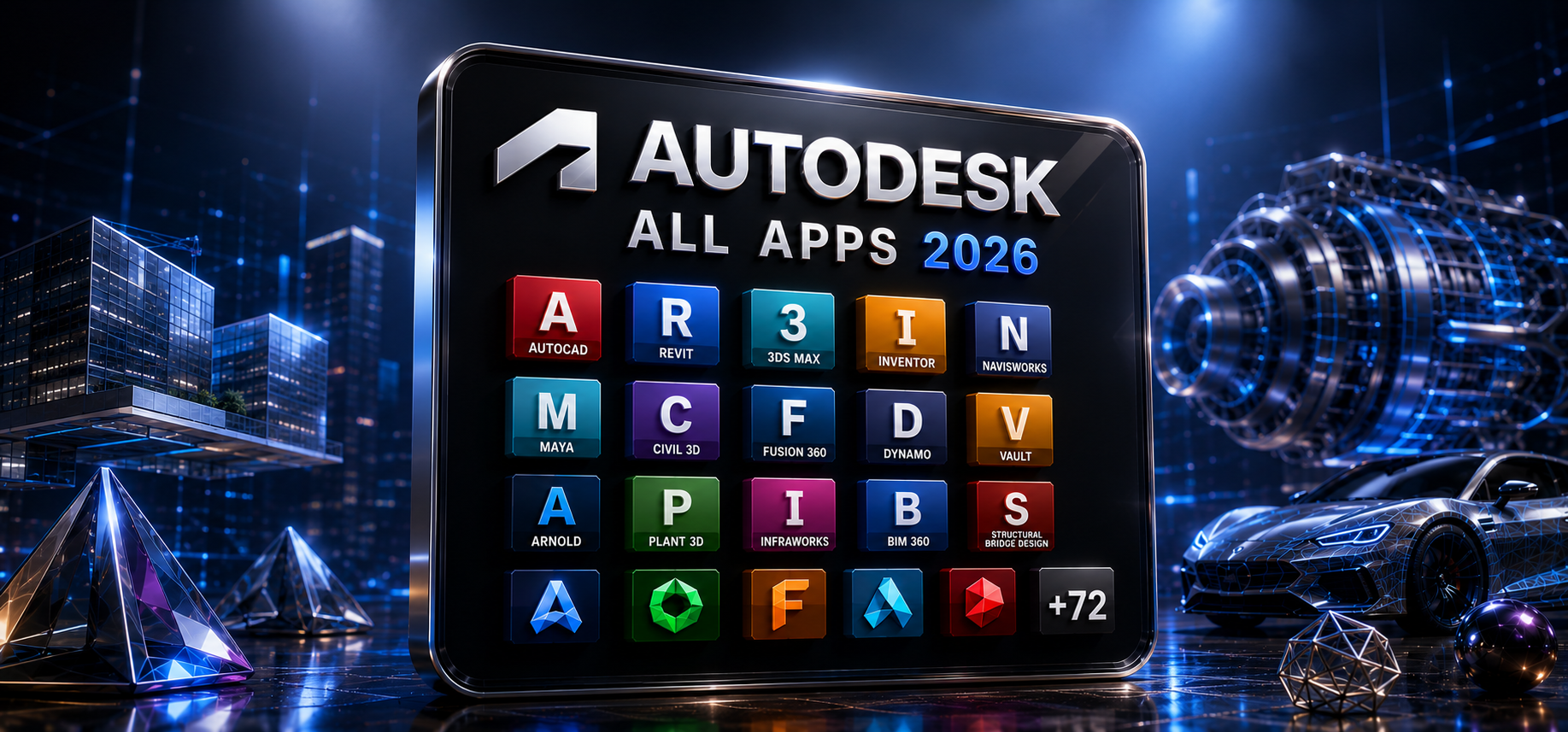 Autodesk Apps Collection 2026 (PC, Mac) (1 User, 2 Years) - Autodesk Key - GLOBAL