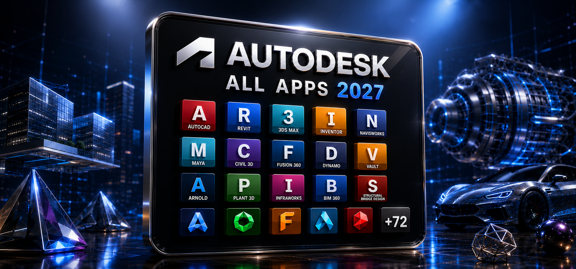 Autodesk Apps Collection 2027 (PC, Mac) (1 Device, 2 Years) - Autodesk Key - GLOBAL