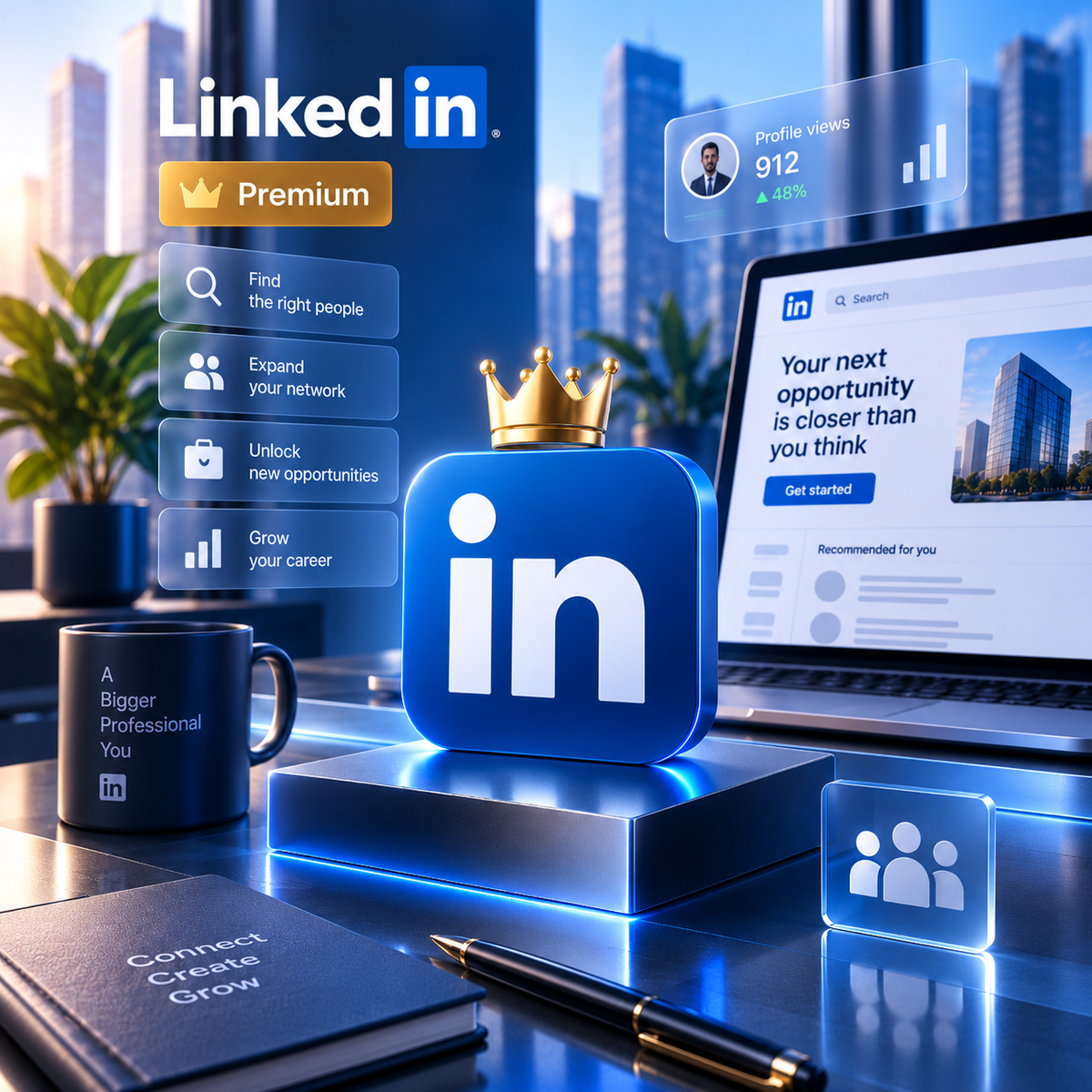 LinkedIn Premium Career Manual Top-Up 12 Months - Linkedin Manual Top-Up - GLOBAL