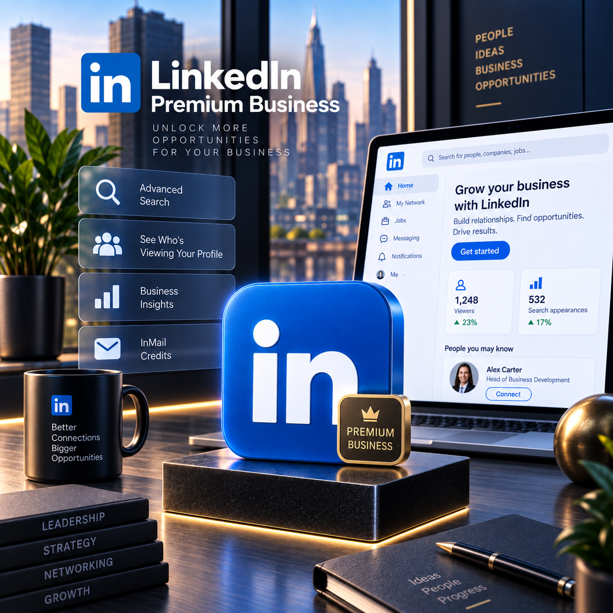 LinkedIn Premium Business Manual Top-Up 12 Months - Linkedin Manual Top-Up - GLOBAL