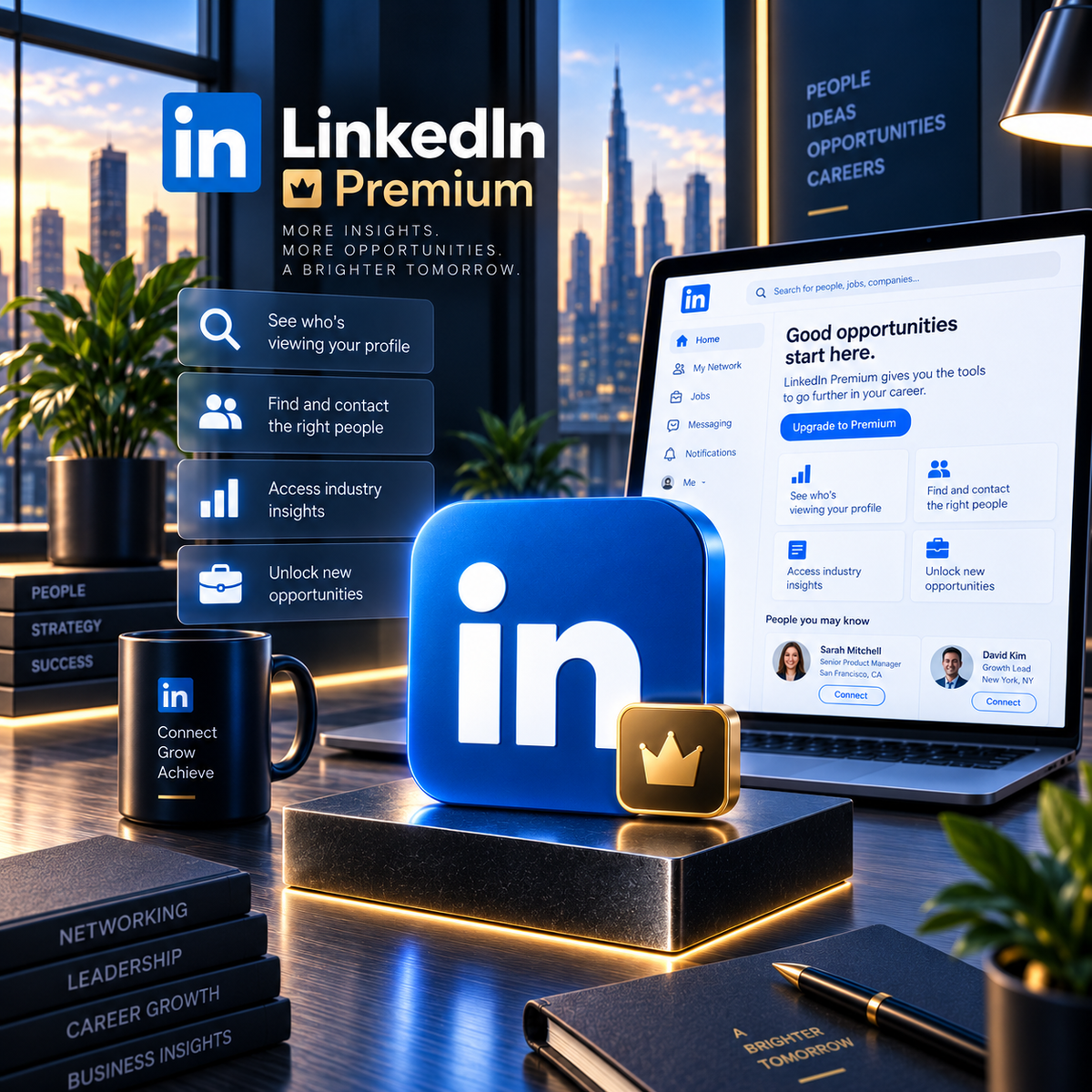 Linkedin Premium 1 Year - Linkedin Account - GLOBAL