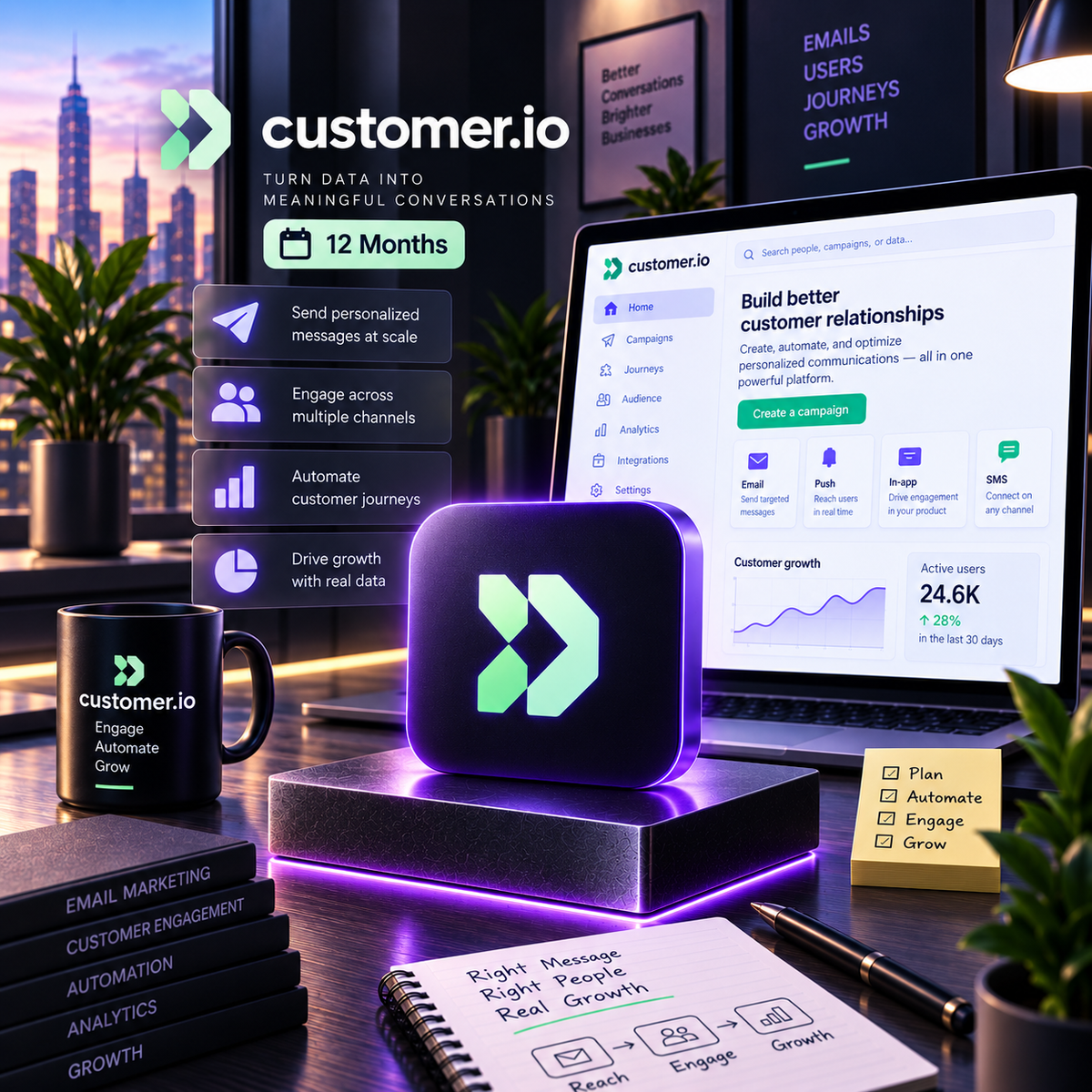 Customer.io Essentials 12 Months - Customer.io Activation Link - GLOBAL