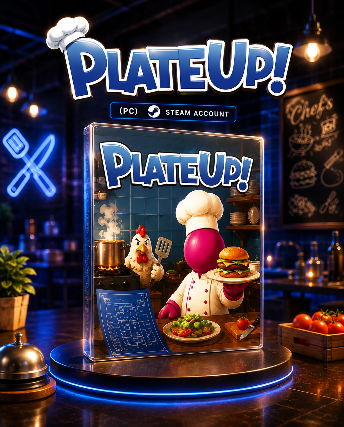 PlateUp! (PC) - Steam Account - GLOBAL Main image