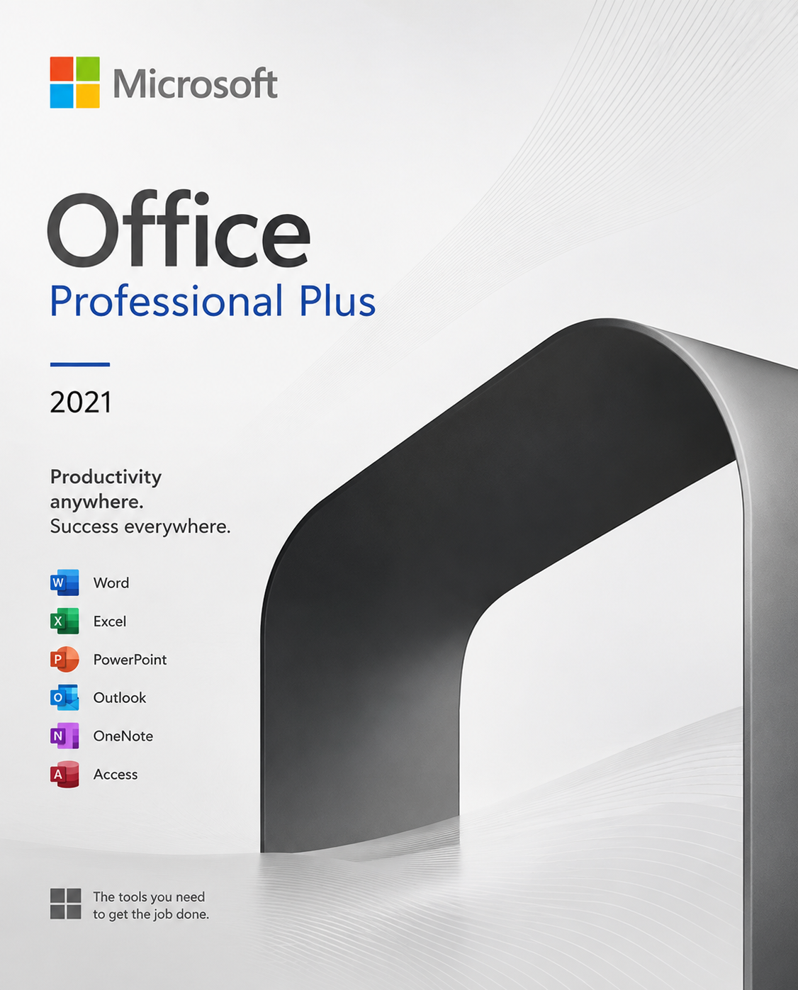 Microsoft Office Professional Plus 2021 (PC) (5 Devices, Lifetime) - Microsoft Key - GLOBAL الصورة الرئيسية