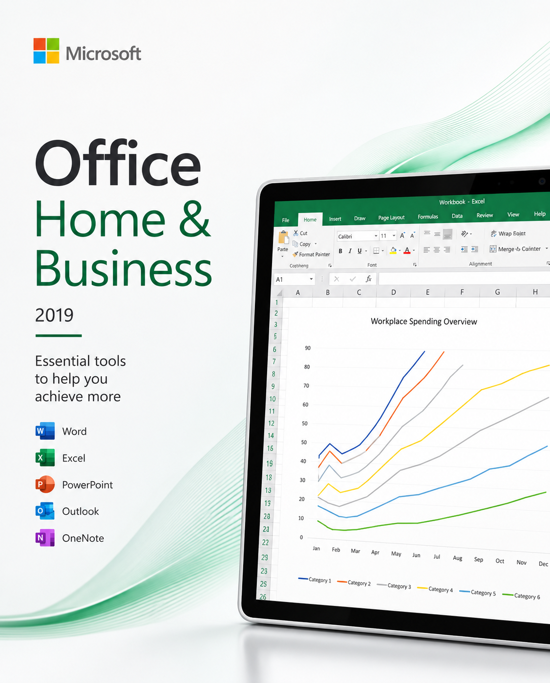 Microsoft Office Home & Business 2019 PC Microsoft Key GLOBAL الصورة الرئيسية
