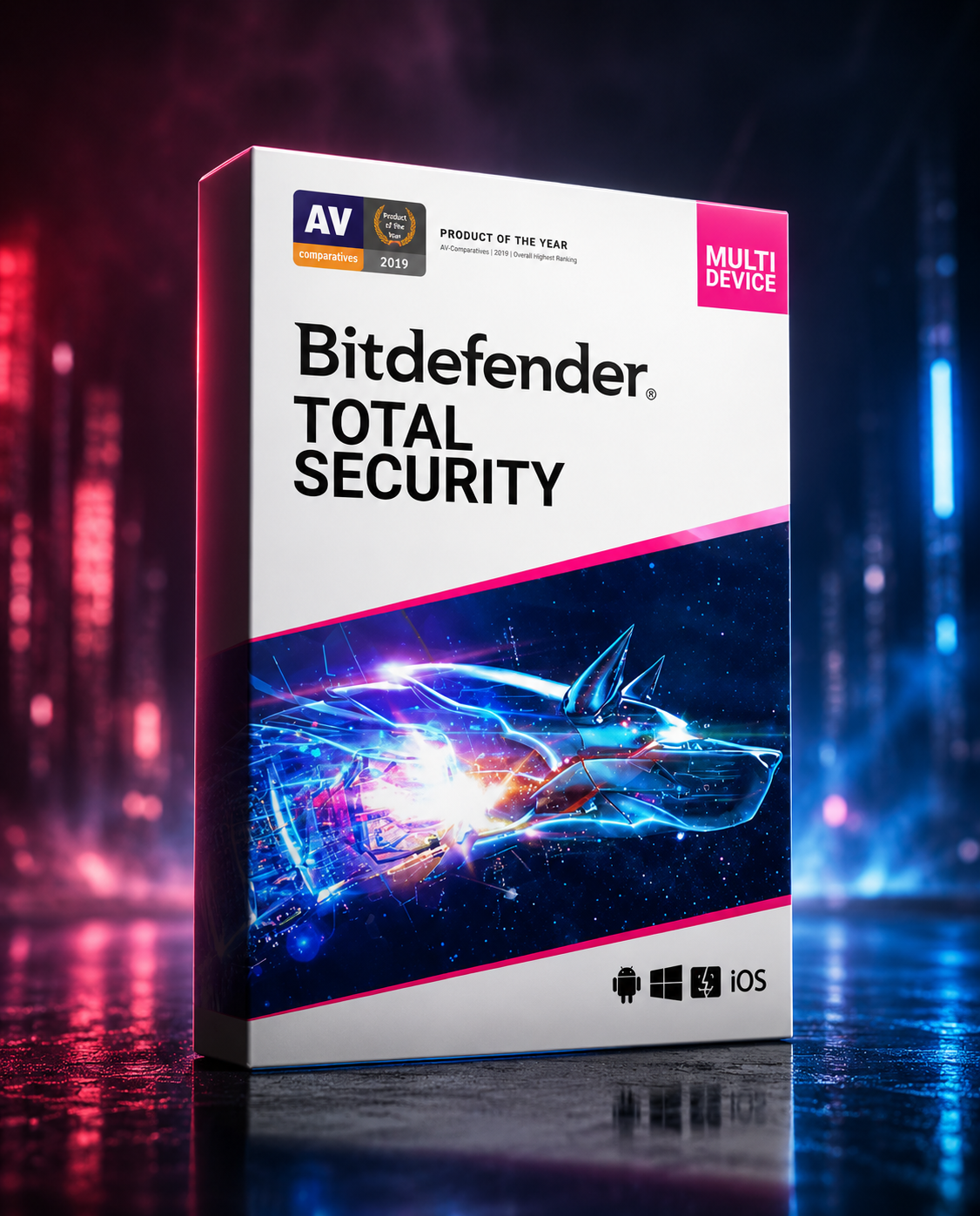 Bitdefender Total Security (5 Devices, 1 Year) - PC, Android, Mac, iOS - Key GLOBAL الصورة الرئيسية
