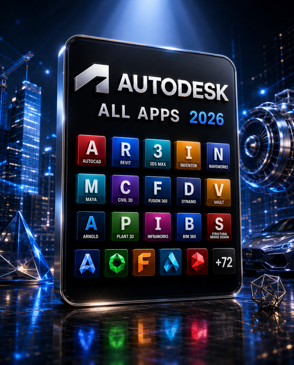 Autodesk Apps Collection 2026 (PC, Mac) (1 User, 2 Years) - Autodesk Key - GLOBAL Main image