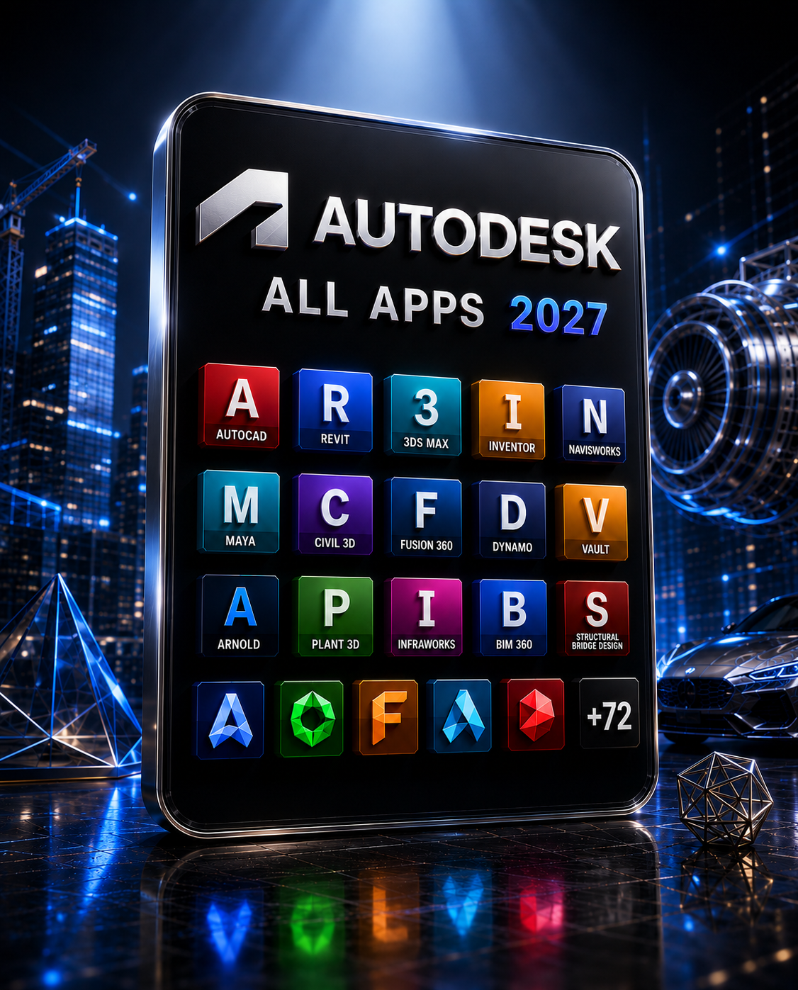 Autodesk Apps Collection 2027 (PC, Mac) (1 Device, 2 Years) - Autodesk Key - GLOBAL الصورة الرئيسية