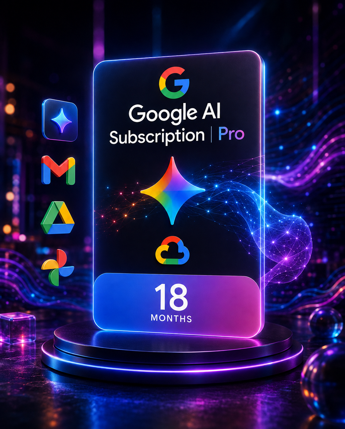 Google AI Subscription | Pro 18 Months - Google One Ai Activation Link - GLOBAL