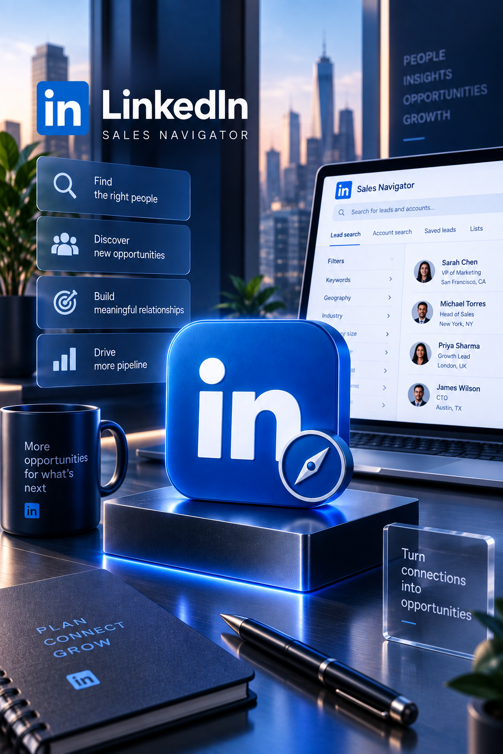 Linkedin Sales Navigator | Trial 2 Months - Linkedin Activation Link - GLOBAL الصورة الرئيسية