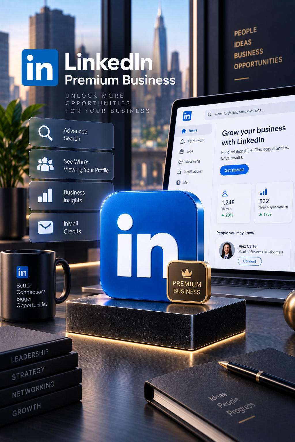 LinkedIn Premium Business Manual Top-Up 12 Months - Linkedin Manual Top-Up - GLOBAL