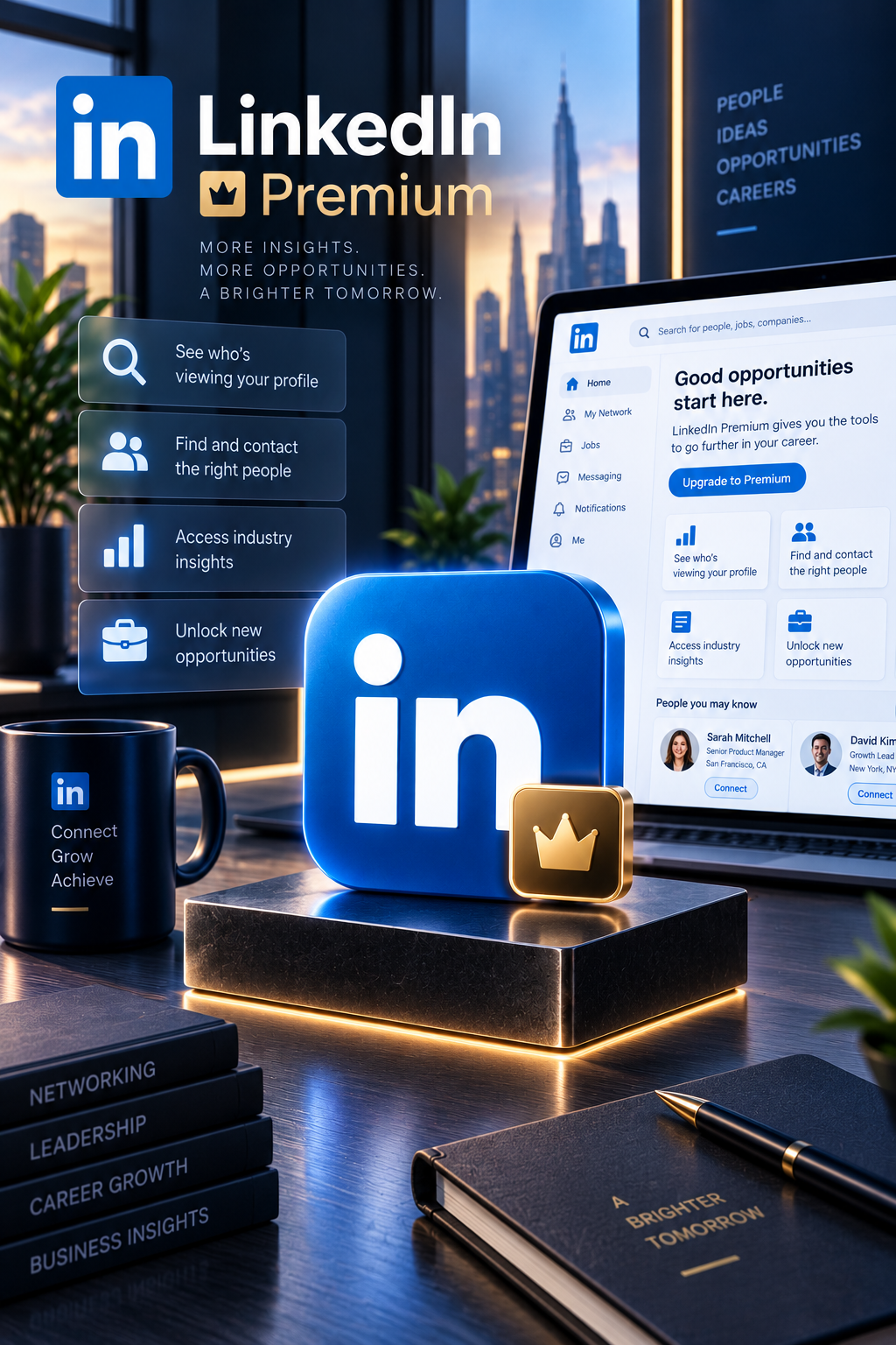 Linkedin Premium 1 Year - Linkedin Account - GLOBAL