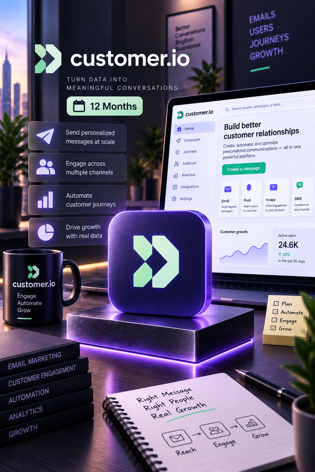 Customer.io Essentials 12 Months - Customer.io Activation Link - GLOBAL