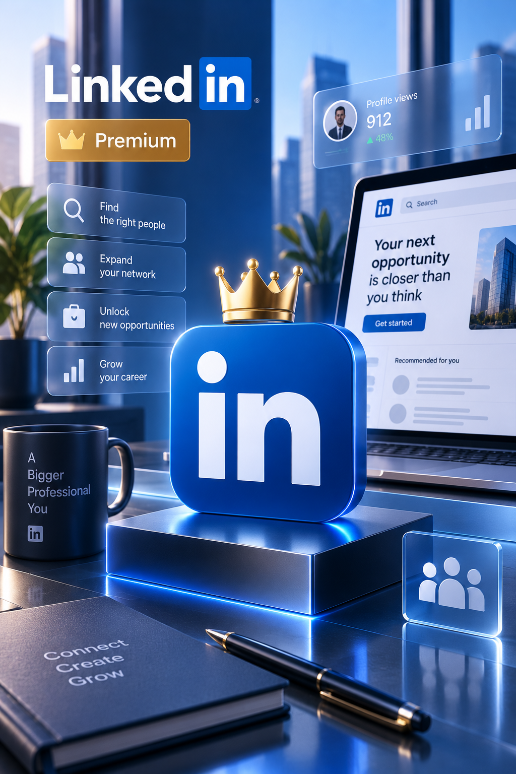 LinkedIn Premium Career Manual Top-Up 12 Months - Linkedin Manual Top-Up - GLOBAL