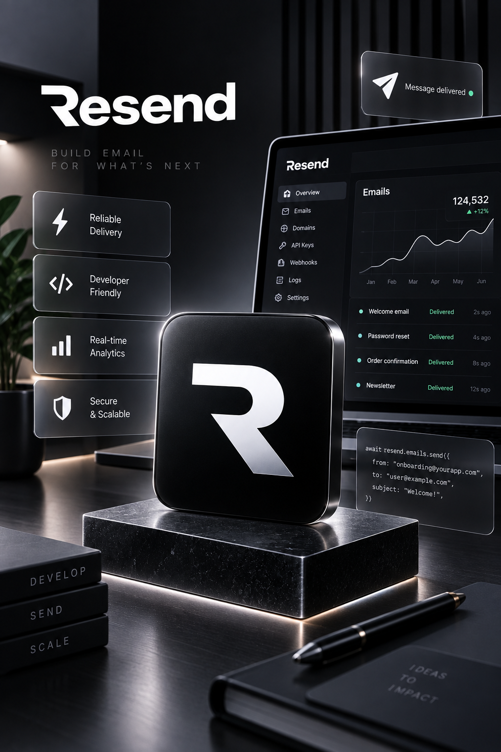 Resend Transactional Pro 12 Months - Resend Key - GLOBAL