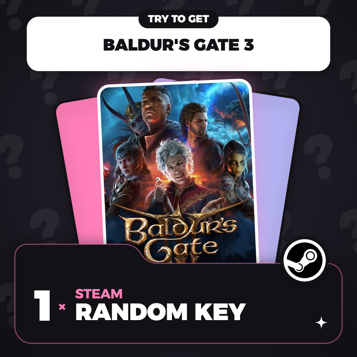 Try to Get Baldur's Gate 3 - Random 1 Key (PC) - Steam Key - GLOBAL