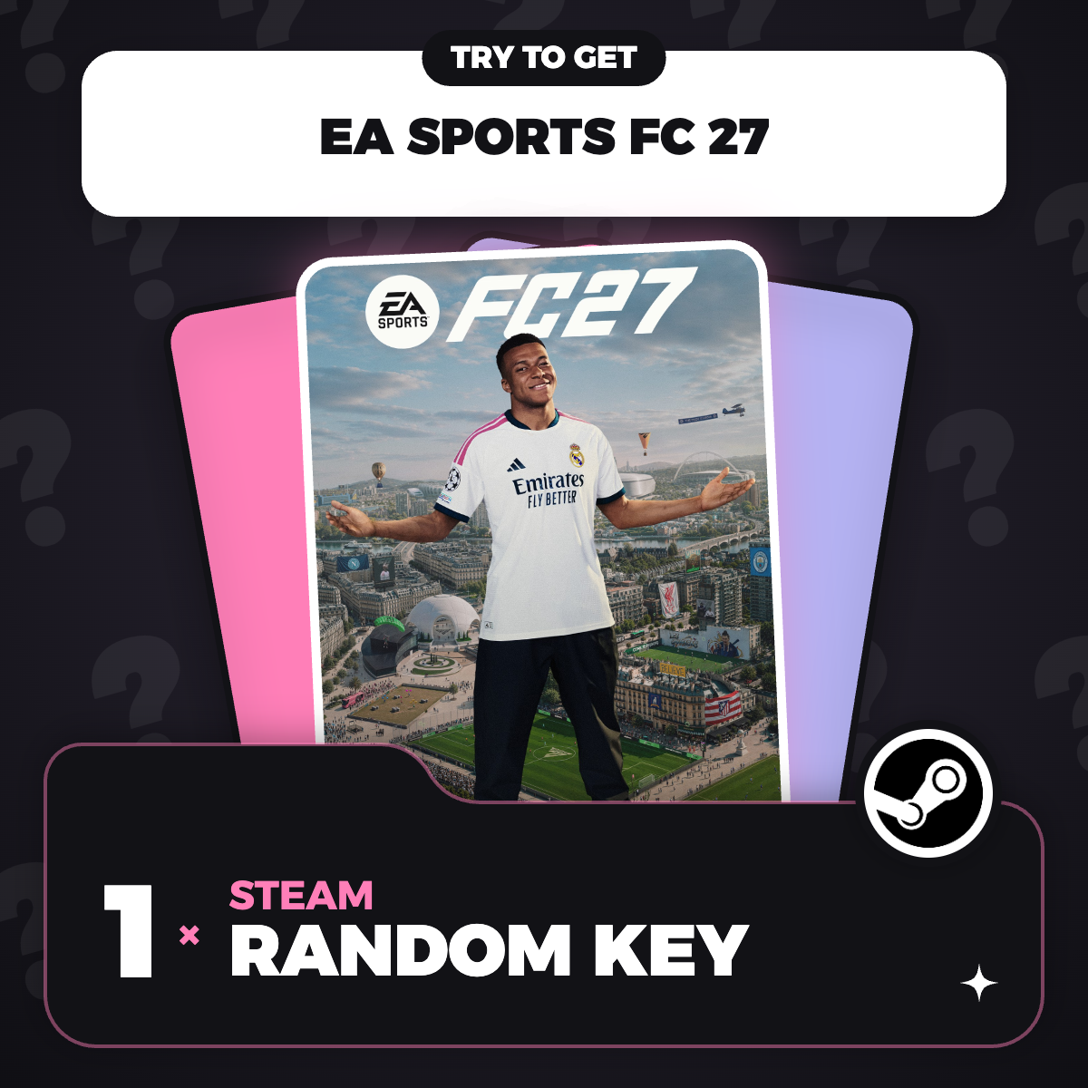 Try To Get EA Sports FC 27 - Random 1 Key (PC) - Steam Key - GLOBAL ✦ Seller: World Of Games