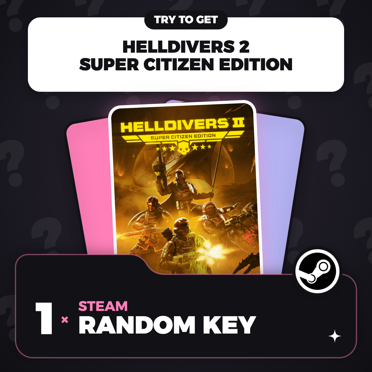 Try To Get Helldivers 2 - Random Super Citizen Edition  1 Key (PC) - Steam Key - GLOBAL