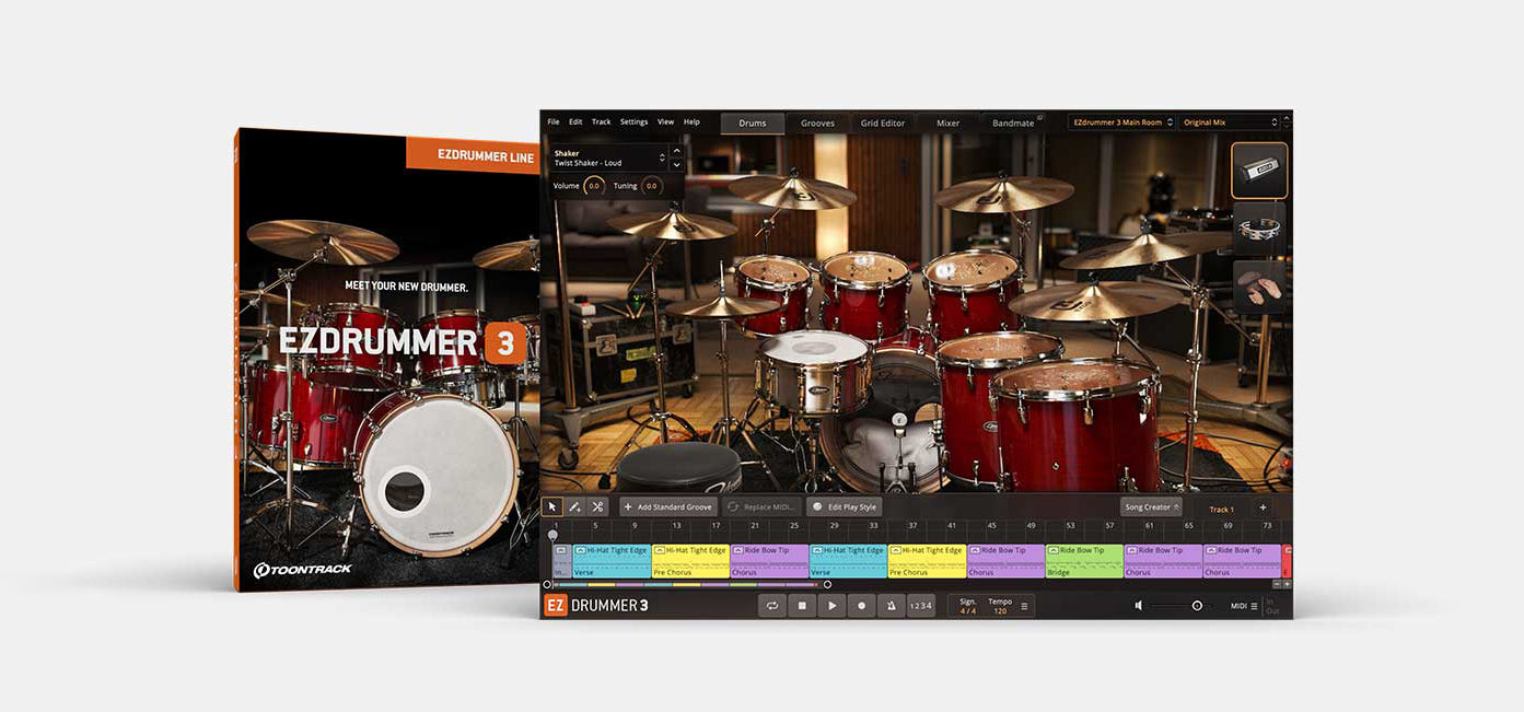 تونتراك EZdrummer 3 (للكمبيوتر) (جهاز واحد، مدى الحياة) - مفتاح تفعيل (عالمي)